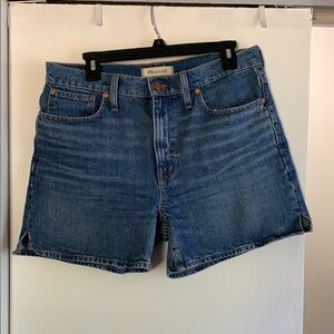 Madewell relaxed mid length denim shorts